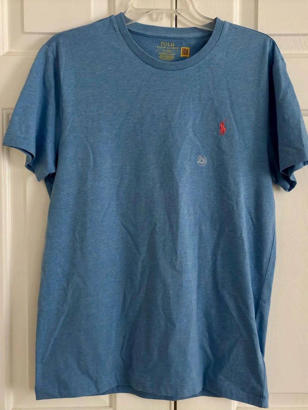 NWT Polo Ralph Lauren Men’s Green & Blue Crew Neck T-Shirts Set Of 2 Size M